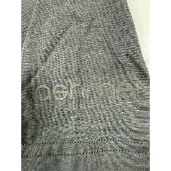 Ashmei Merino Carbon Jersey Mens Sz 2XL Gray Full Zip Short Sleeve Cycling Bike